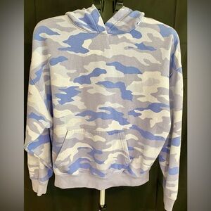 PINK Victoria's Secret Purple and White Camo Hoodie